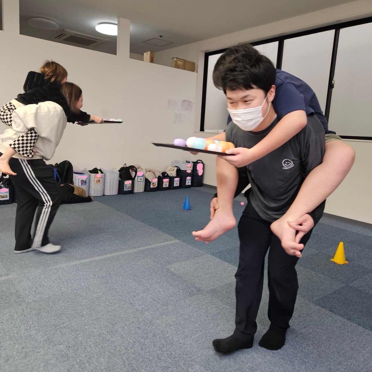 大阪市浪速区の放課後等デイサービスオハナピース大阪日本橋の花園町合同イベント、節分イベント